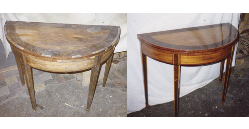 Photo of restored side table